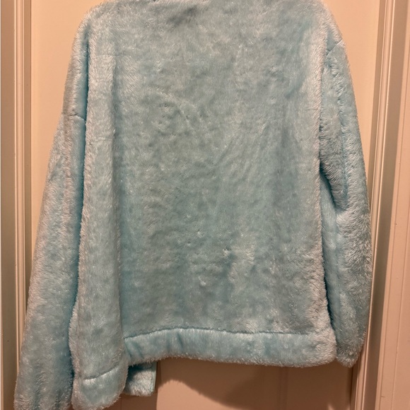 Lilly Pulitzer Light Blue Fuzzy Jacket - Picture 6 of 6